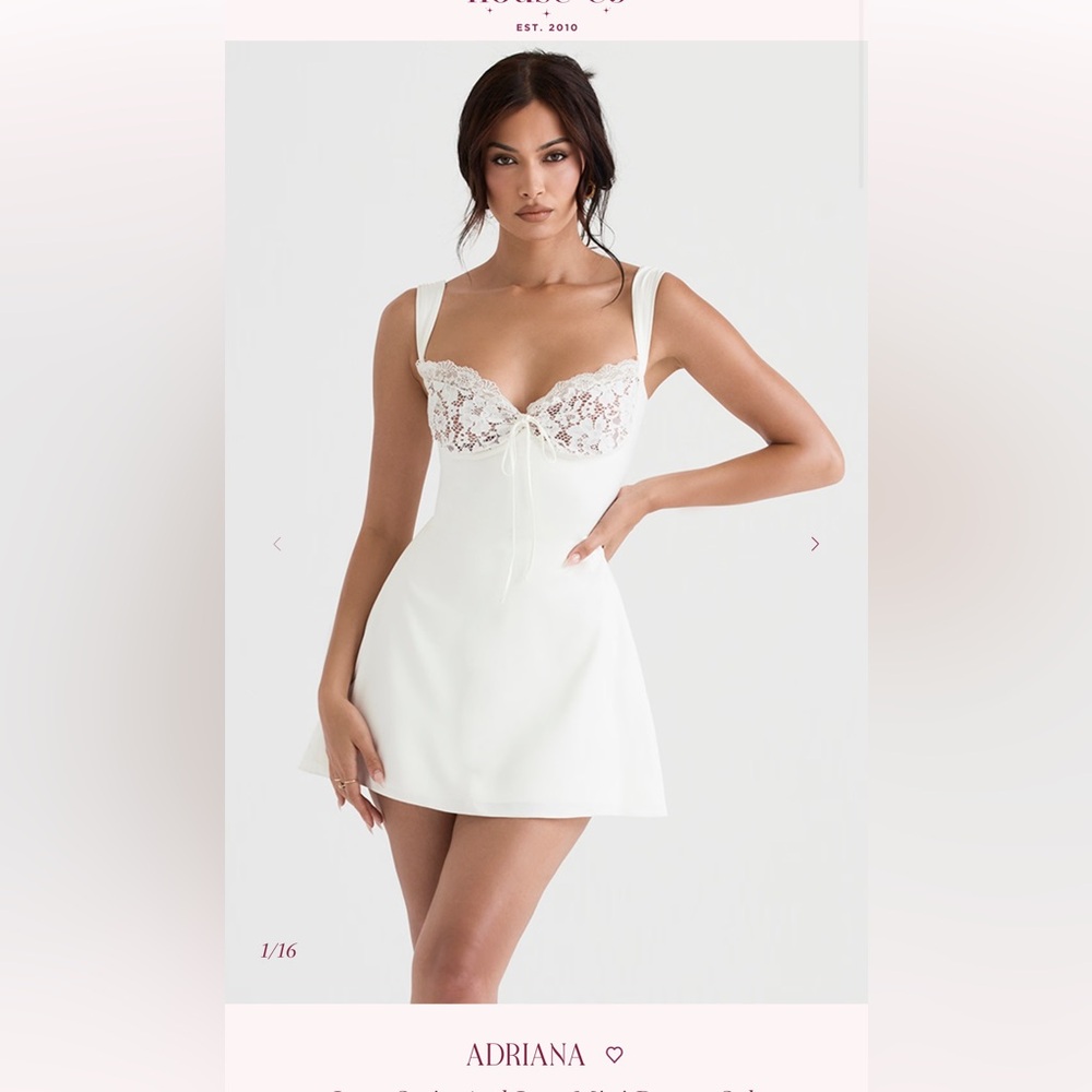 House of CB White Lace Adriana dress